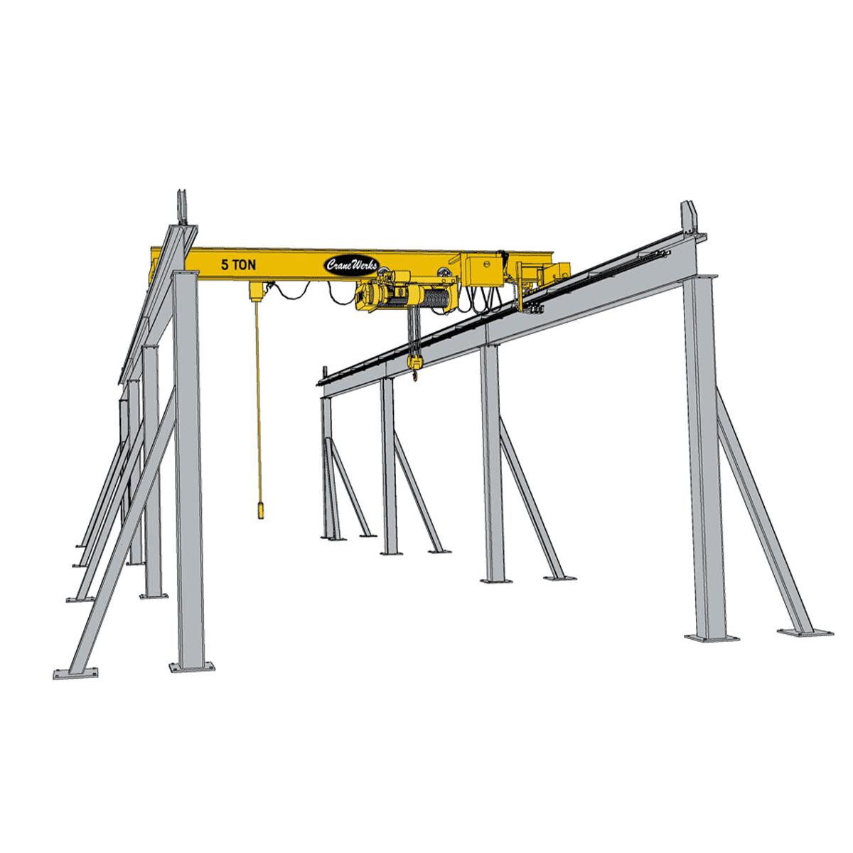 Top Running Knee Braced Bridge and Runway Top Running Knee Braced Bridge and Runway