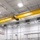 Top-Running, Single Girder Overhead Bridge Crane by CraneWerks, Inc. at Kimura America in Shelbyville, IN