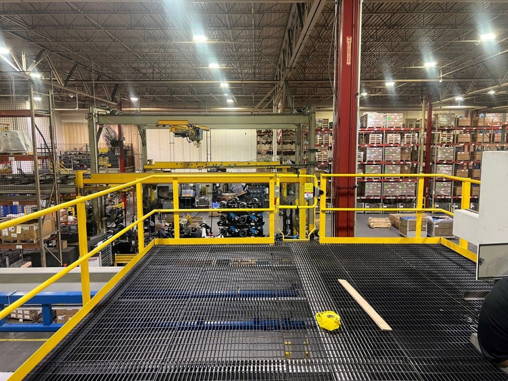 Superstructure Gorbel system designed and installed in a co-operative project between Harriman Material Handling and CraneWerks