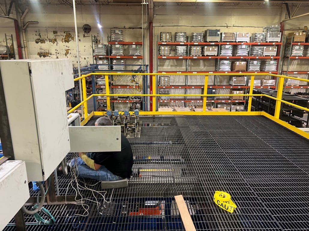 Superstructure Gorbel system designed and installed in a co-operative project between Harriman Material Handling and CraneWerks