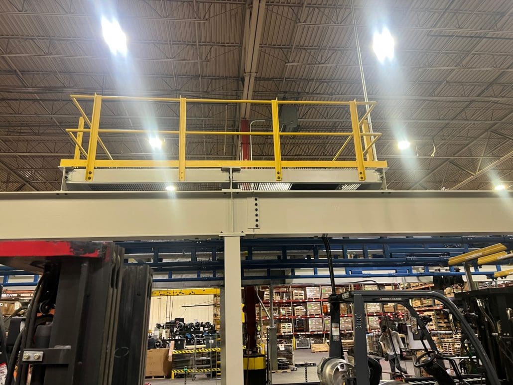 Superstructure Gorbel system designed and installed in a co-operative project between Harriman Material Handling and CraneWerks for Hendrickson