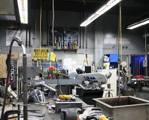 Walker Career Center's welding classroom at Warren High School in Indianapolis, Indiana