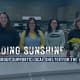 Abby Arbuckle, Brooke Batton, Jordan Smith, and Emily Larrison of Spreading Sunshine at The Bridge in Shelbyville, Indiana hosting Stacks of Sunshine in support of the Sunshine House
