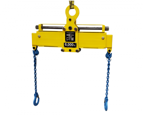 Safety Yellow 6,00 lb capacity custom lifting beam from CraneWerks