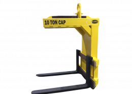 Safety Yellow and Black 10 ton capacity pallet lifter work attachment