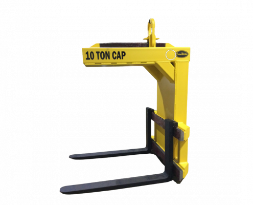 Safety Yellow and Black 10 ton capacity pallet lifter work attachment